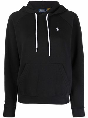 Polo Ralph Lauren embroidered-logo pullover hoodie - Black