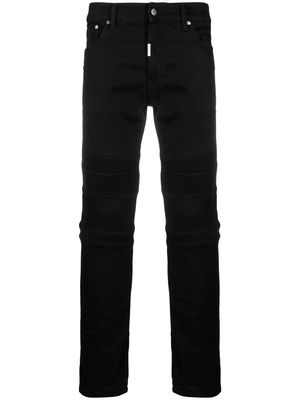 Represent mid-rise biker skinny jeans - Black