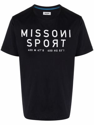 Missoni logo-print T-shirt - Blue