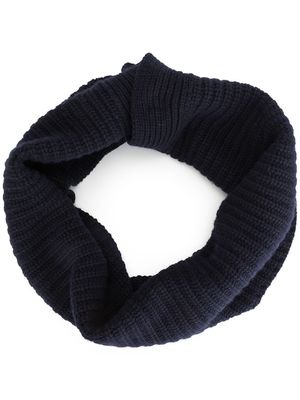 Goen.J knitted snood scarf - Blue