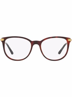 Burberry Eyewear oversized frame glasses - White