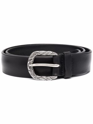 Orciani buckle-fastening leather belt - Black