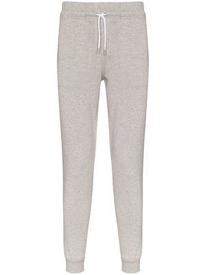 Maison Kitsuné embroidered logo drawstring track pants - Grey