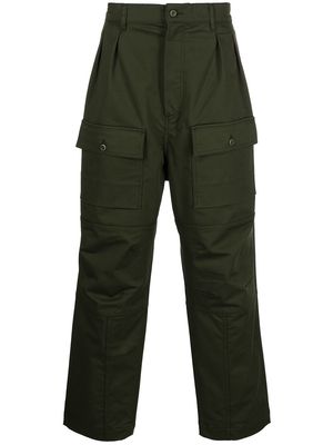 Maison Kitsuné straight-leg cargo trousers - Green