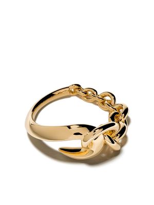 Shaun Leane Hook chain ring - YELLOW GOLD VERMEIL