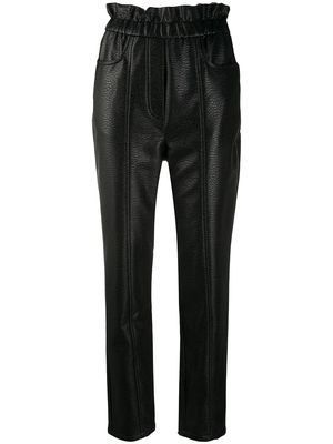 Philosophy Di Lorenzo Serafini faux-leather slim trousers - Black