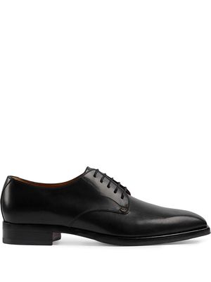 Gucci leather lace-up shoes - Black