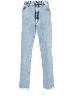 DUOltd mid-rise straight jeans - Blue