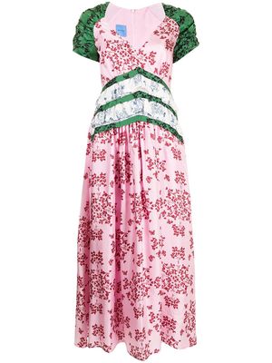 Macgraw Tilda silk maxi dress - Pink