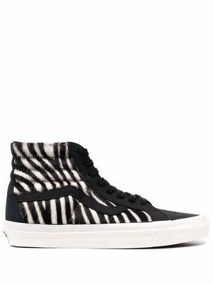Vans SK8-HI 38 zebra-print sneakers - Black