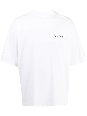 Marni graphic-print cotton T-shirt - White