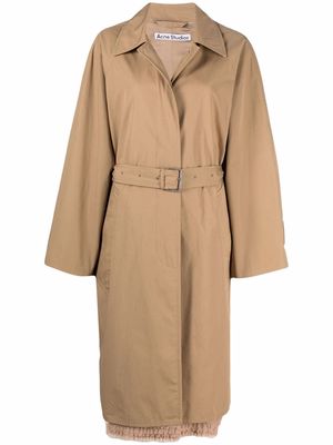 Acne Studios belted-waist coat - Neutrals