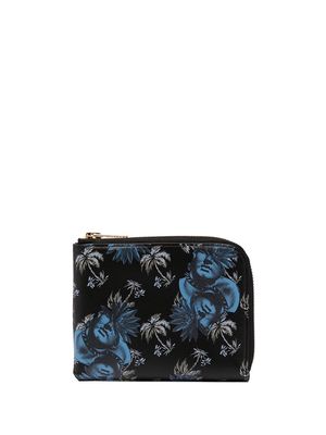 UNDERCOVER graphic-print leather wallet - Black