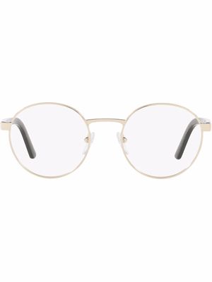 Prada Eyewear Heritage round glasses - Gold