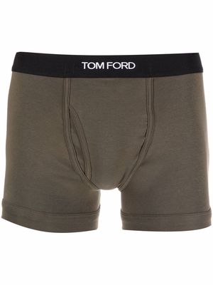 TOM FORD logo-waistband boxers - Green