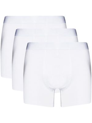CDLP three-set plain boxers - White