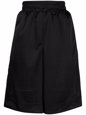 Fendi high-waisted knee-length shorts - Black