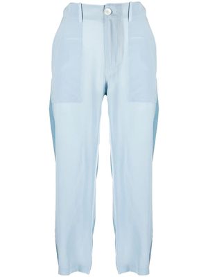 Jejia panelled cropped trousers - Blue