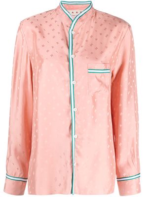 Marni logo-jacquard shirt - Pink