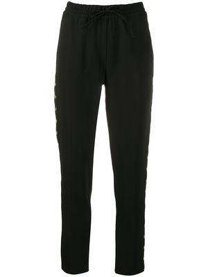 LIU JO high-rise drawstring trousers - Black