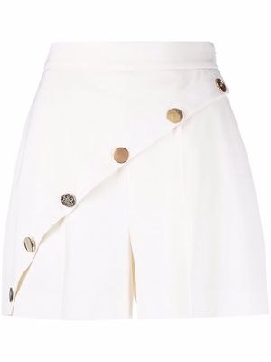 Alexander McQueen buttoned high-waist shorts - White