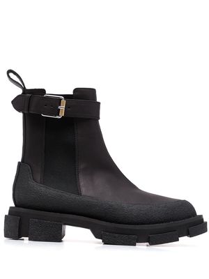 Dion Lee Gao buckled ankle boots - Black