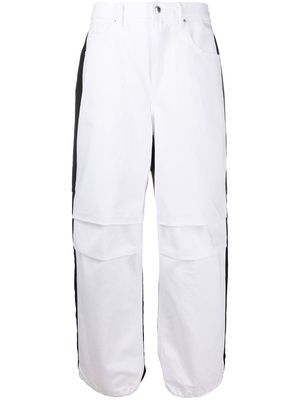 Alexander Wang contrast panel jeans - White