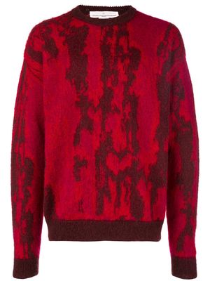 Golden Goose two tone knitted jumper - Red