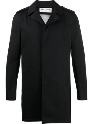 Saint Laurent buttoned raincoat - Black