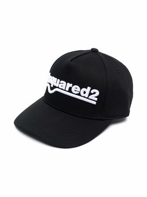 Dsquared2 Kids logo-embroidered cap - Black