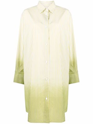 Marni gradient high-low hem shirt - Yellow
