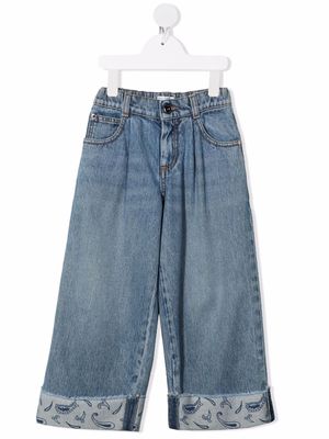Brunello Cucinelli Kids straight-leg cotton jeans - Blue
