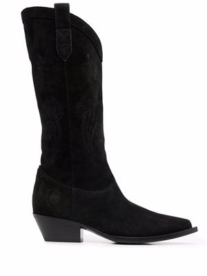 ETRO knee-high leather boots - Black