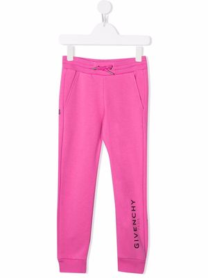 Givenchy Kids logo-print track pants - Pink