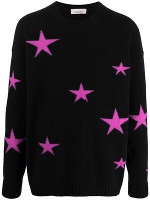 Laneus star-knit jumper - Black