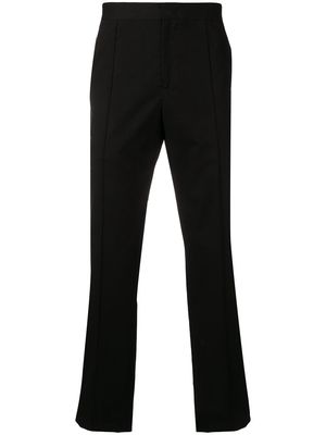 Yang Li zipped pocket straight trousers - Black