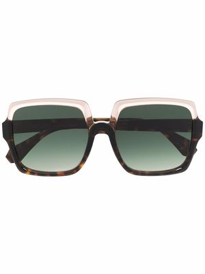 GIGI STUDIOS square tinted sunglasses - Brown