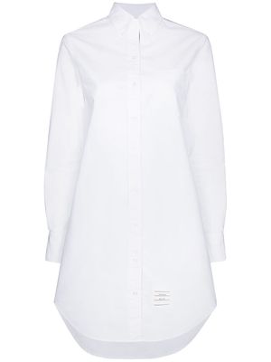 Thom Browne RWB-stripe mini shirtdress - White