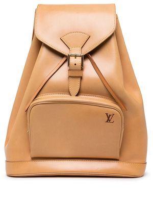 Louis Vuitton 1990s pre-owned Montsouris GM flap backpack - Brown
