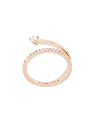 Delfina Delettrez 18kt champagne gold Marry Me diamond ring - Metallic