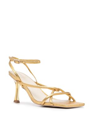 MANNING CARTELL square-toe strapped sandals - Gold
