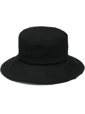 Ader Error tonal logo bucket hat - Black