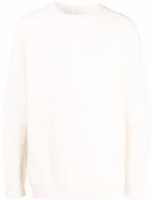 Tom Wood ribbed knitted jumper - White