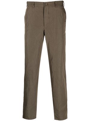 Comme Des Garçons Homme Deux striped straight-leg trousers - Brown