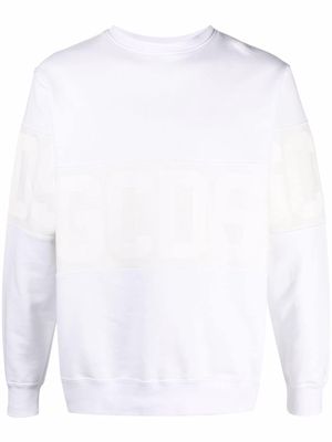 Gcds logo print sweatshirt - White