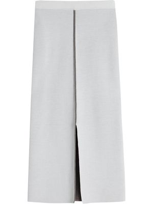 Victoria Victoria Beckham contrasting trim midi skirt - White