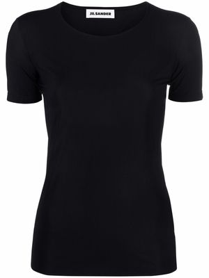 Jil Sander round-neck short-sleeved T-shirt - Black