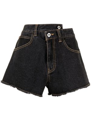 Ground Zero washed denim shorts - Blue