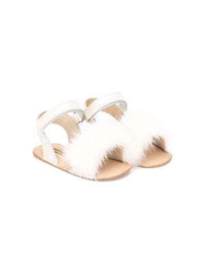 BabyWalker embellished flat sandals - White