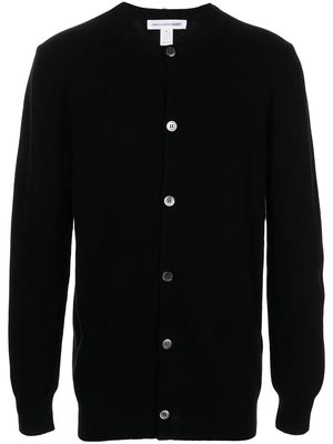 Comme Des Garçons Shirt round-neck wool cardigan - Black